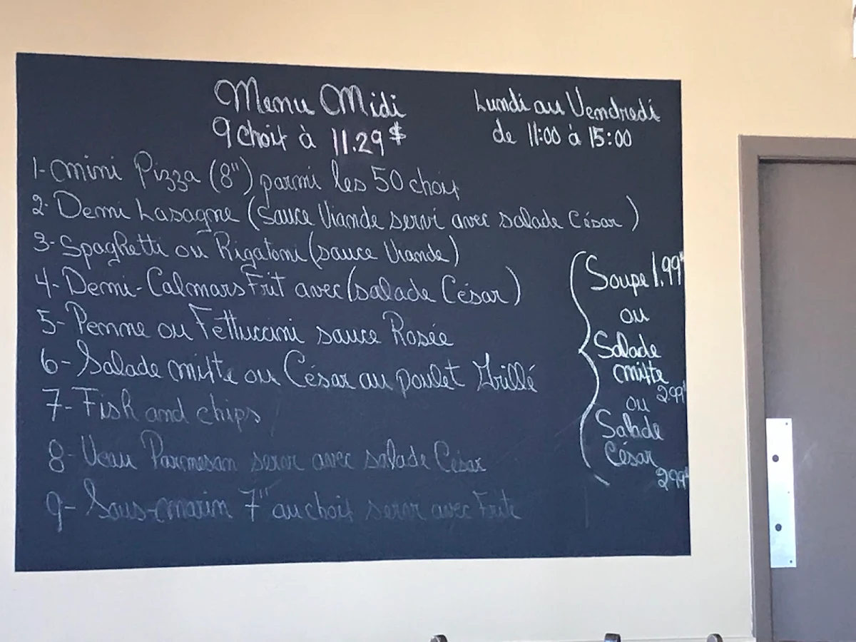 Menu, Restaurant Vulcano