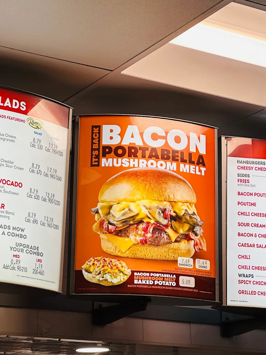 Menu, Wendy's
