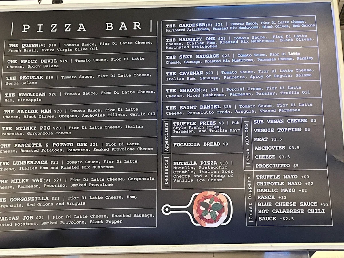 Menu, Pizza Catering Vancouver - Local Pizzaiolo