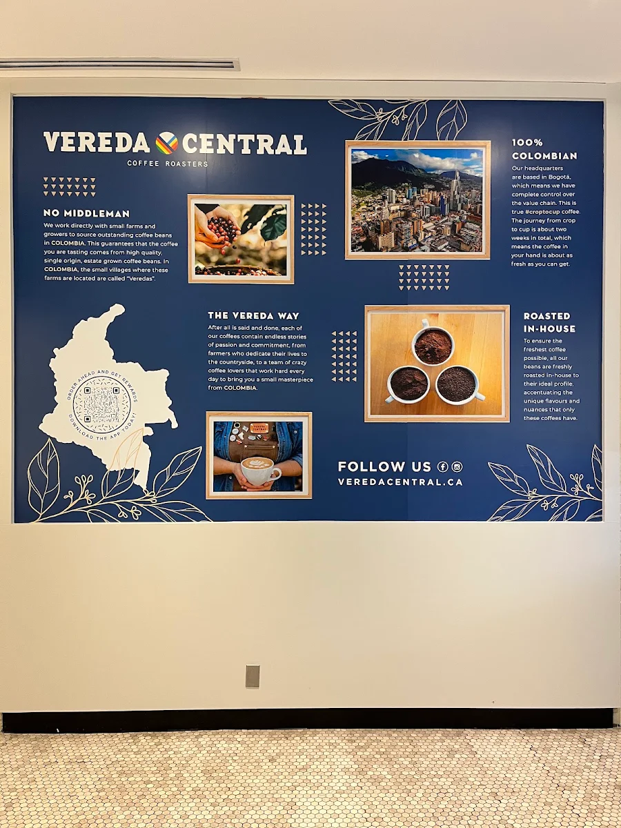 Menu, Vereda Central Coffee Roasters