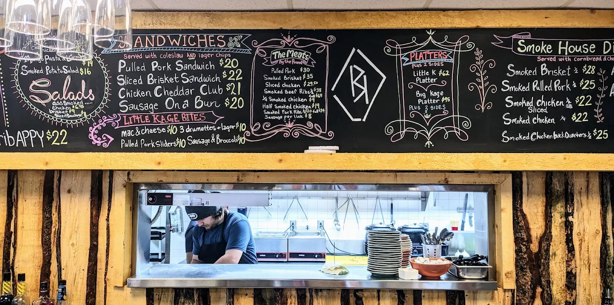 Menu, Rusty Kage Smokehouse & Grill