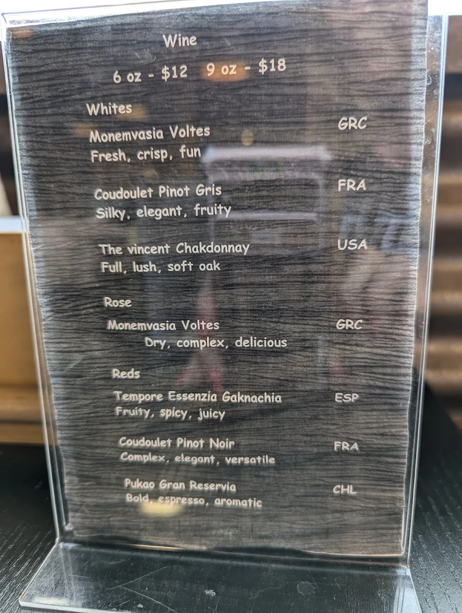 Menu, Rusty Kage Smokehouse & Grill