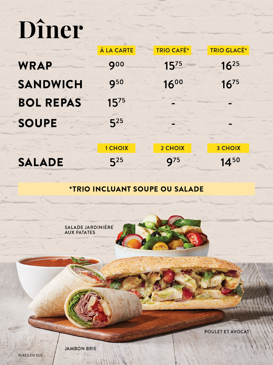 Menu, Muffin Plus