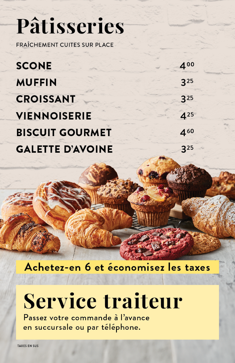 Menu, Muffin Plus