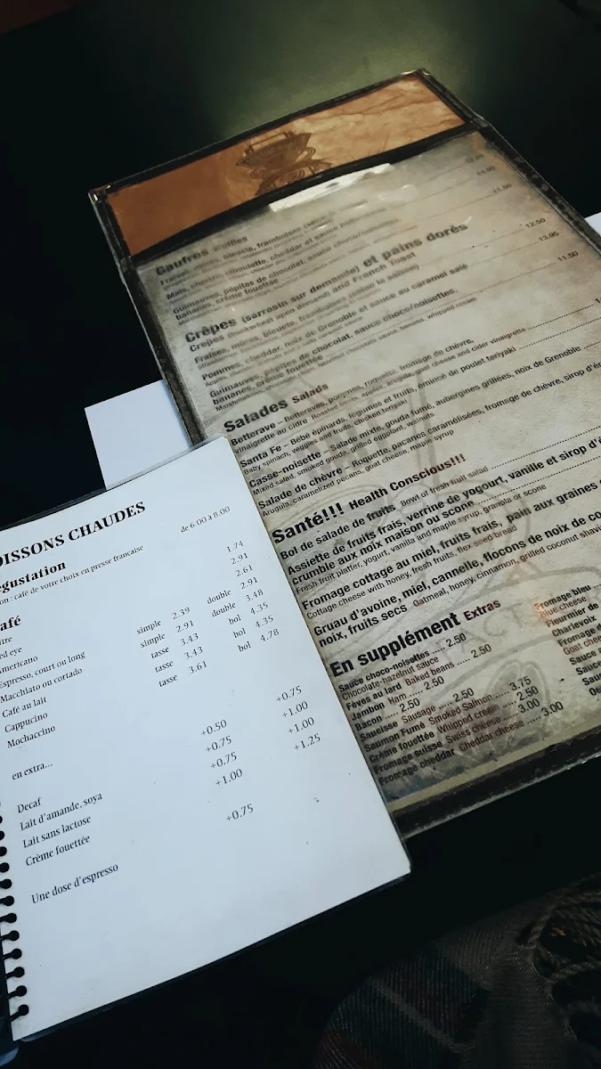 Menu, TOI, MOI & CAFÉ