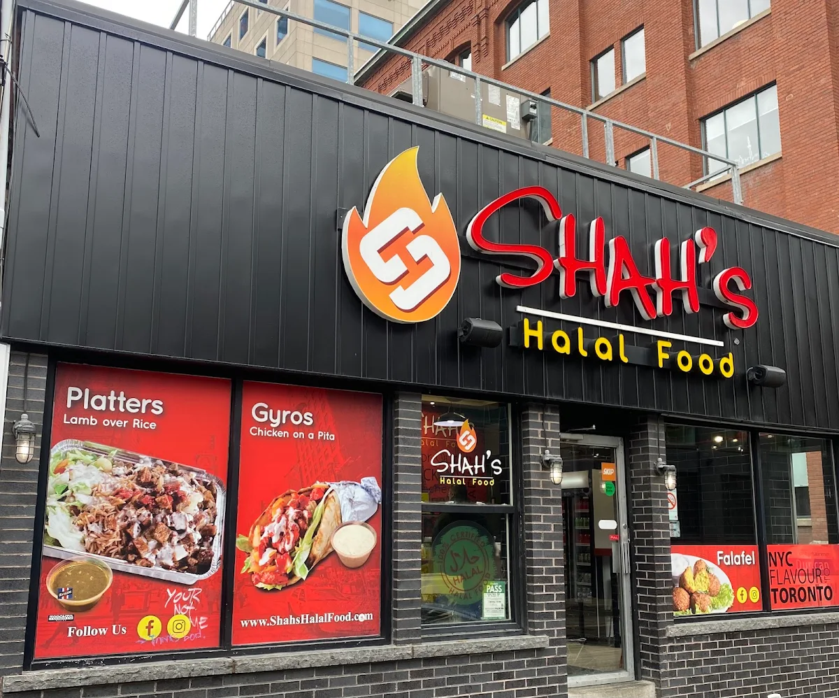 Menu, Shah's Halal Food