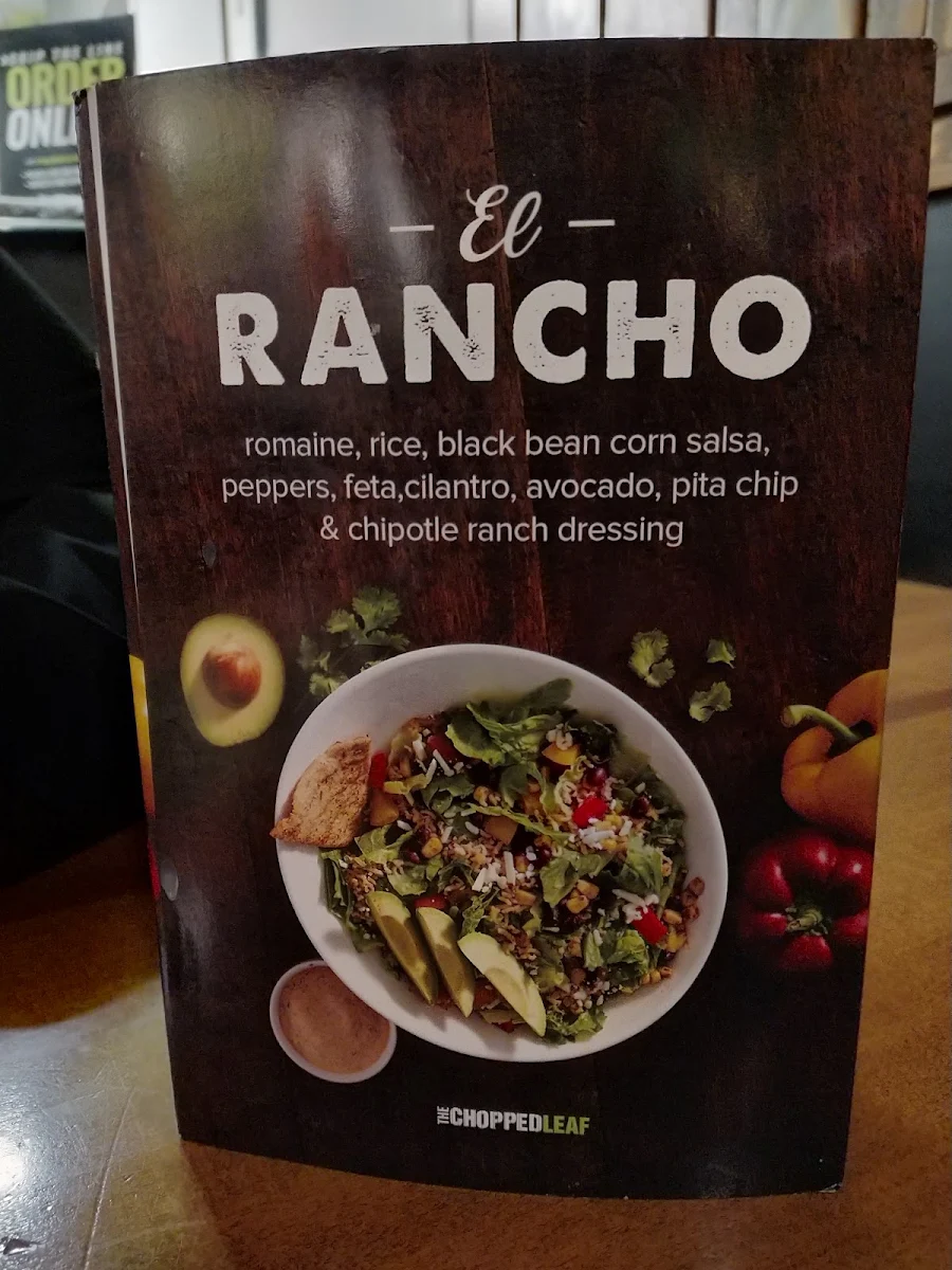 Menu, Chopped Leaf