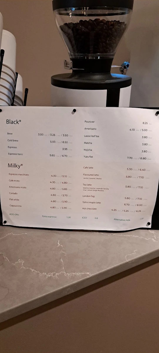 Menu, Isle of coffee (QUEEN)