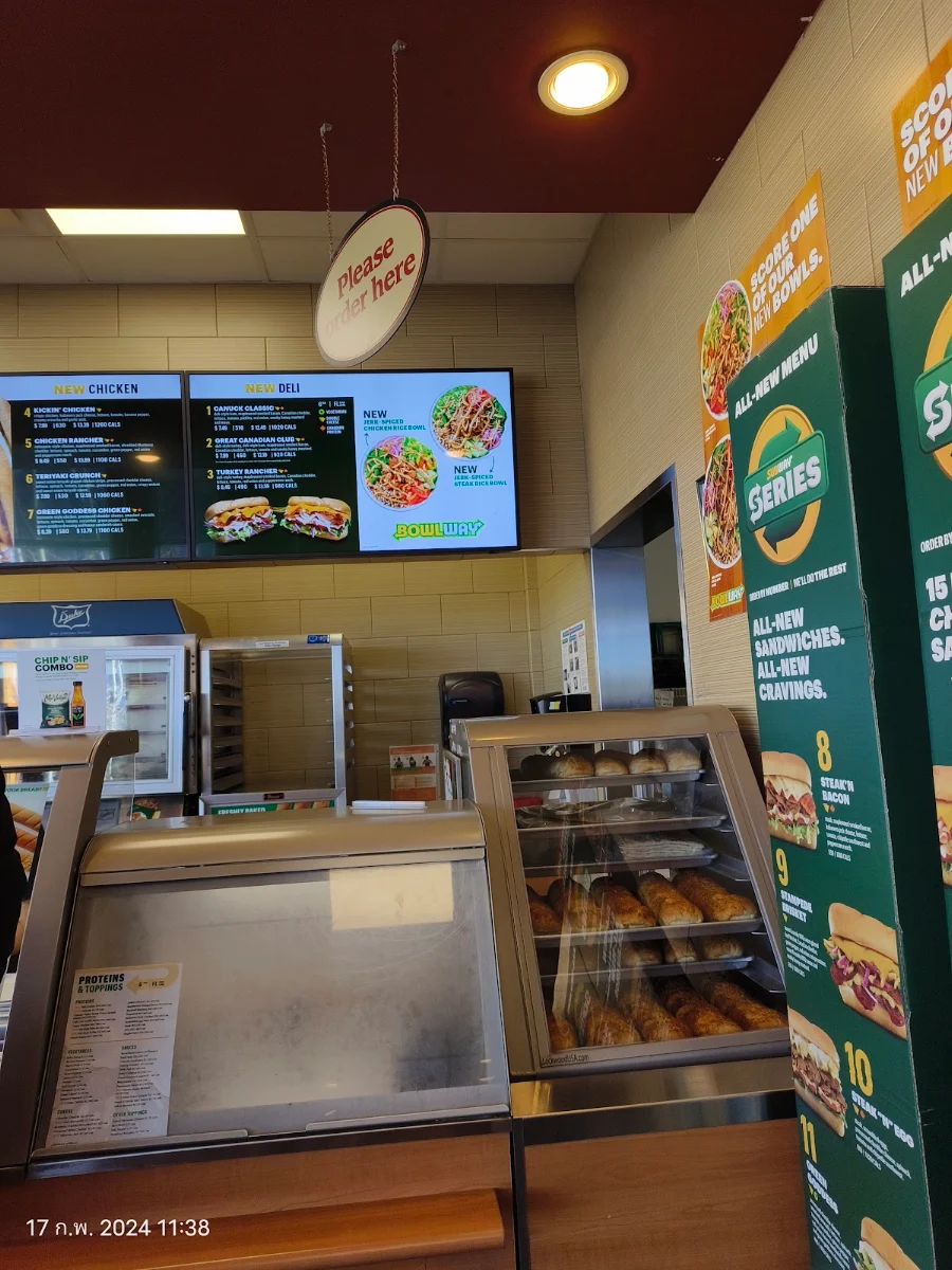 Menu, Subway