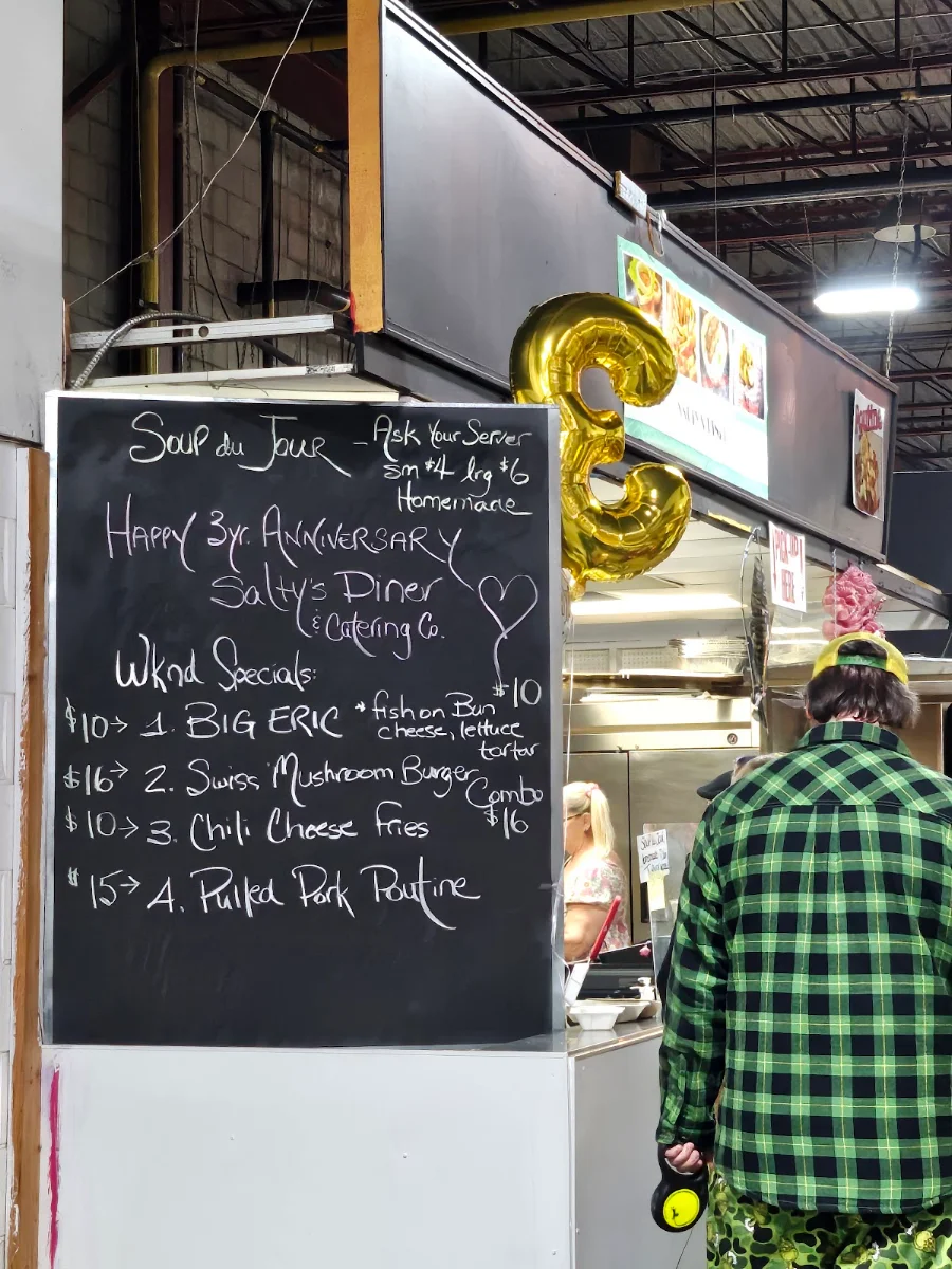 Menu, Salty’s Diner & Catering Co.