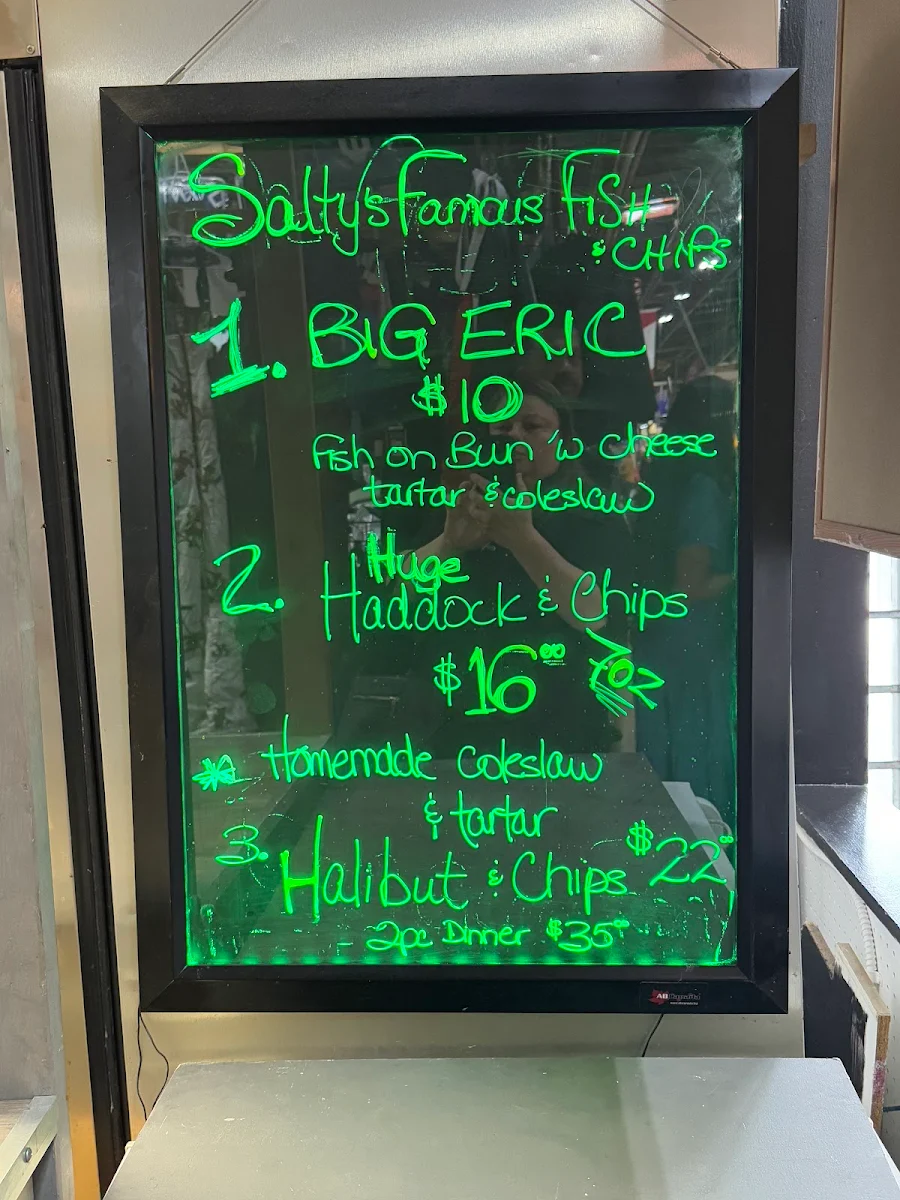 Menu, Salty’s Diner & Catering Co.