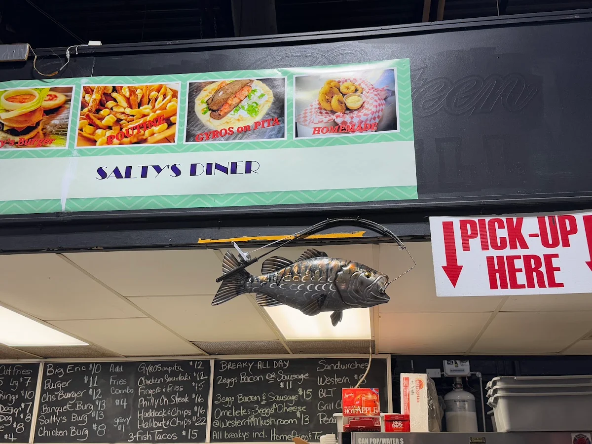 Menu, Salty’s Diner & Catering Co.