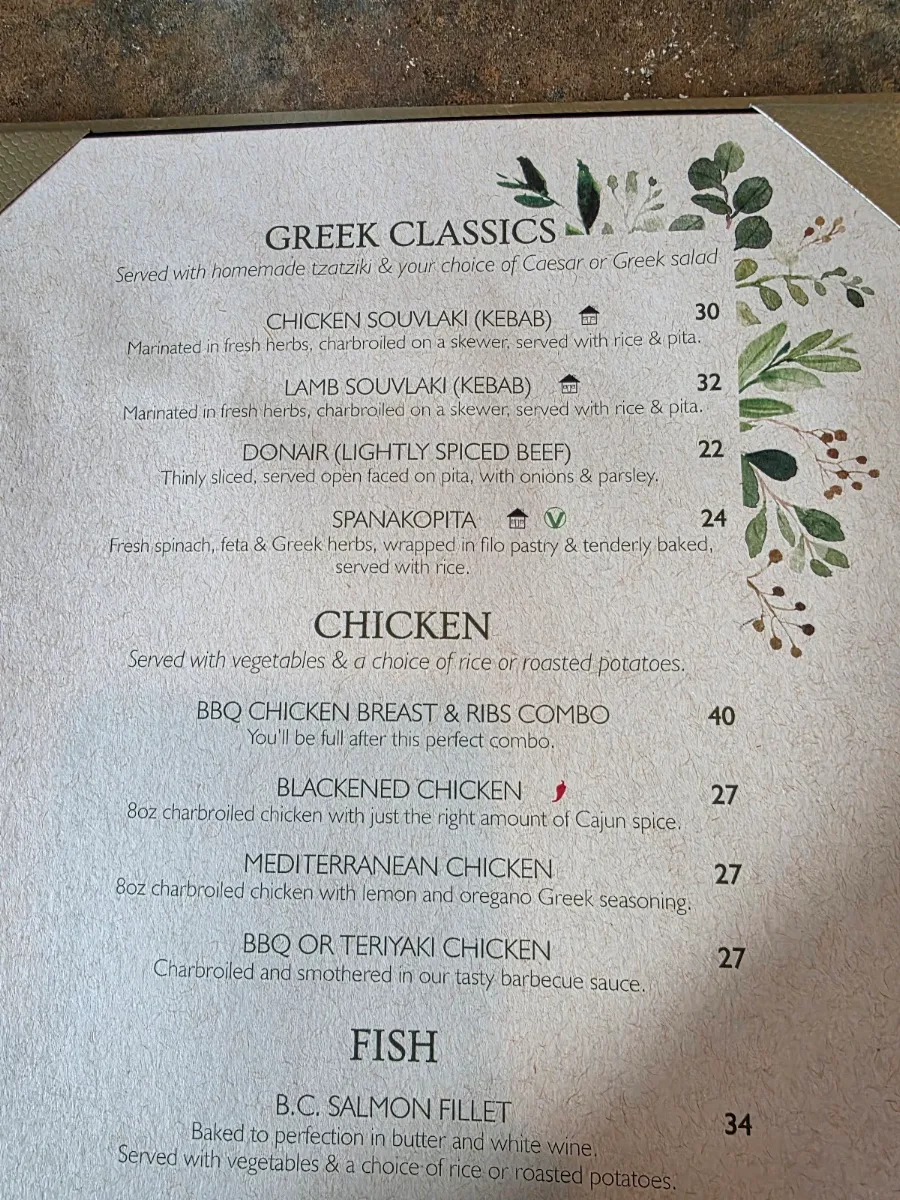 Menu, Something Else Steakhouse Jasper