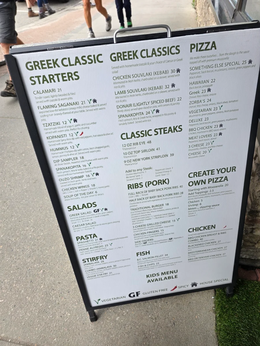 Menu, Something Else Steakhouse Jasper