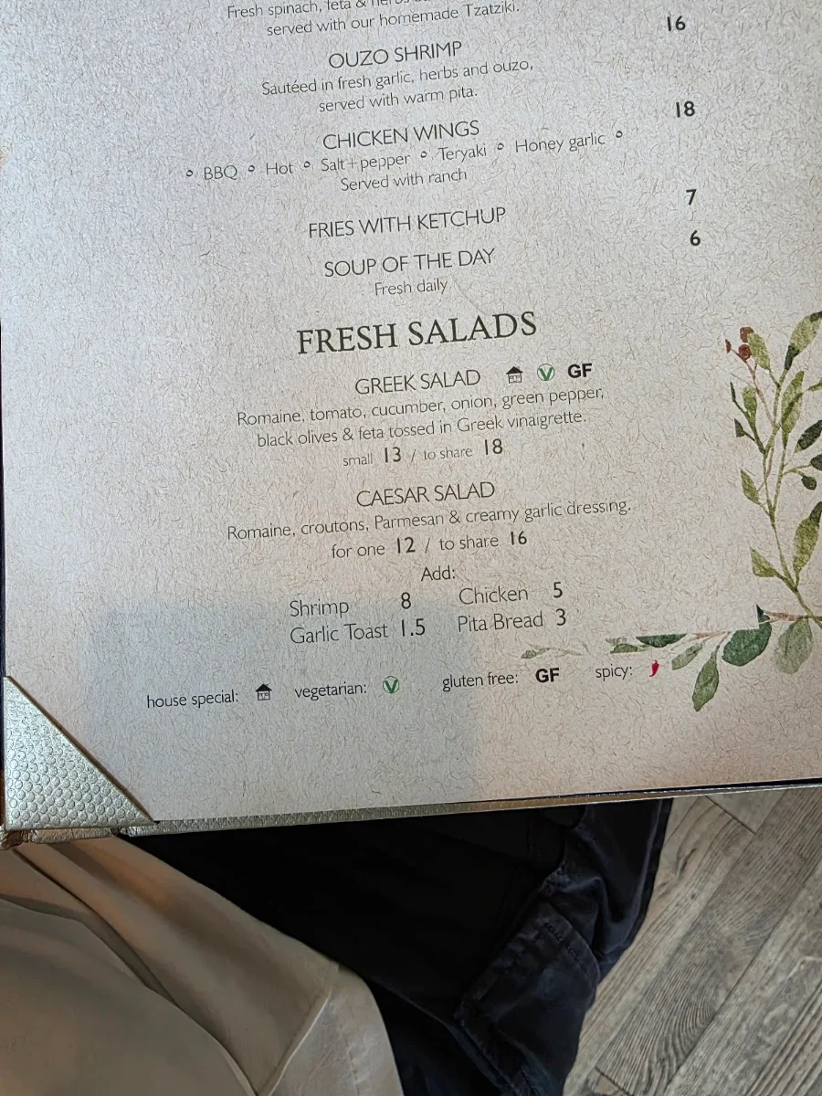 Menu, Something Else Steakhouse Jasper
