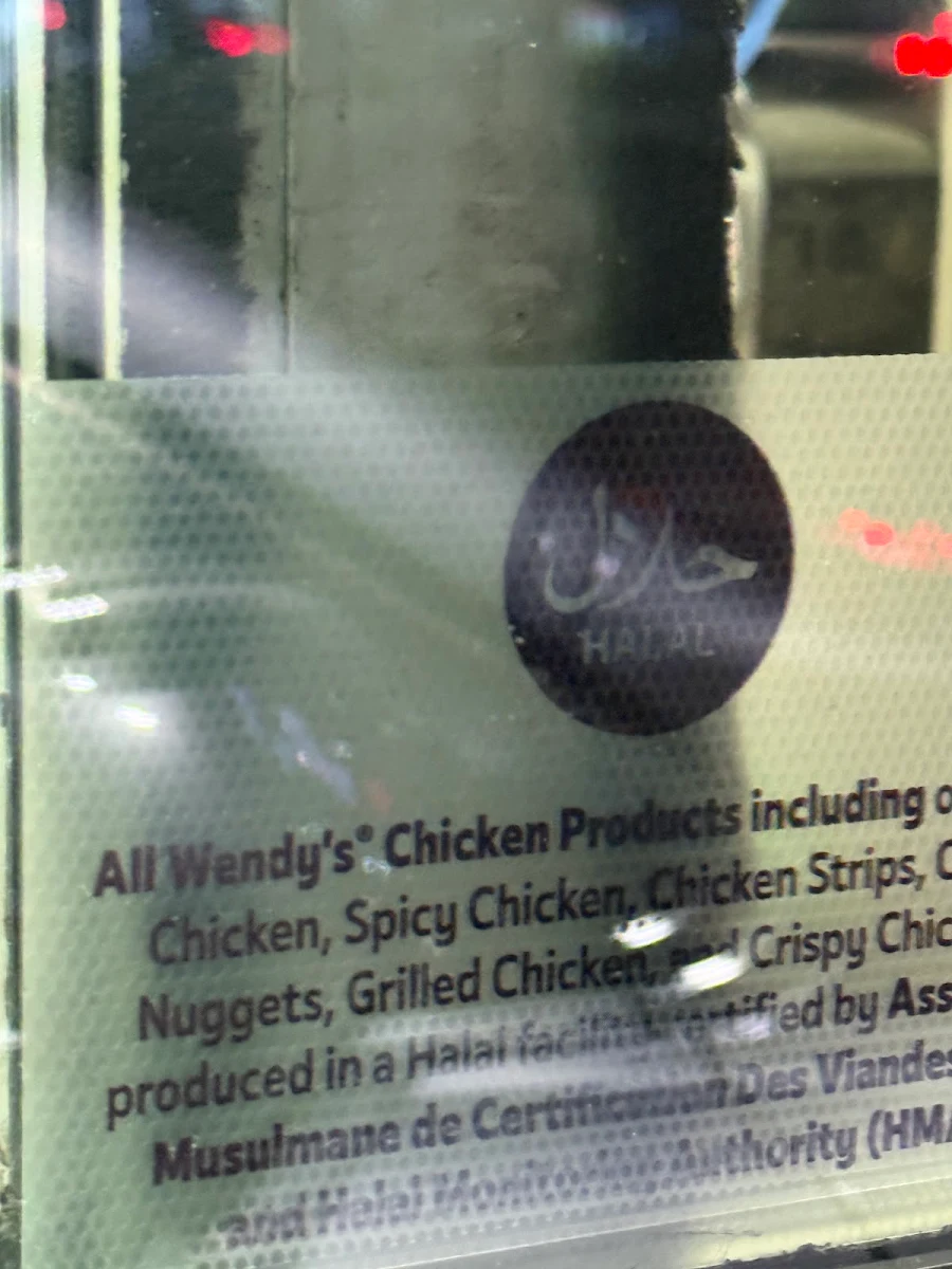 Menu, Wendy's