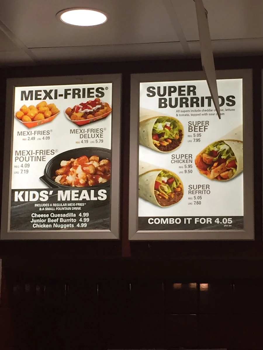 Menu, TacoTime