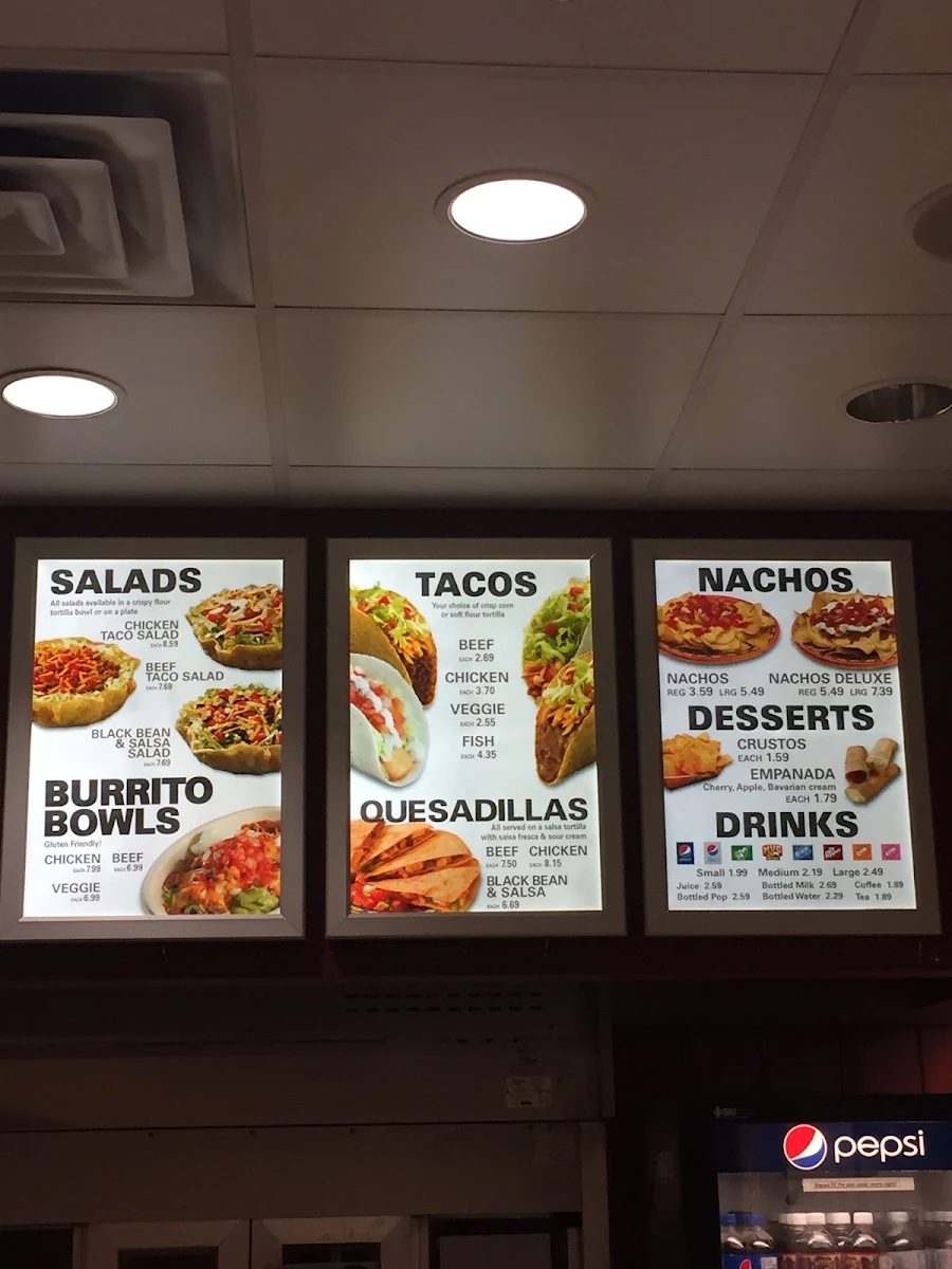 Menu, TacoTime