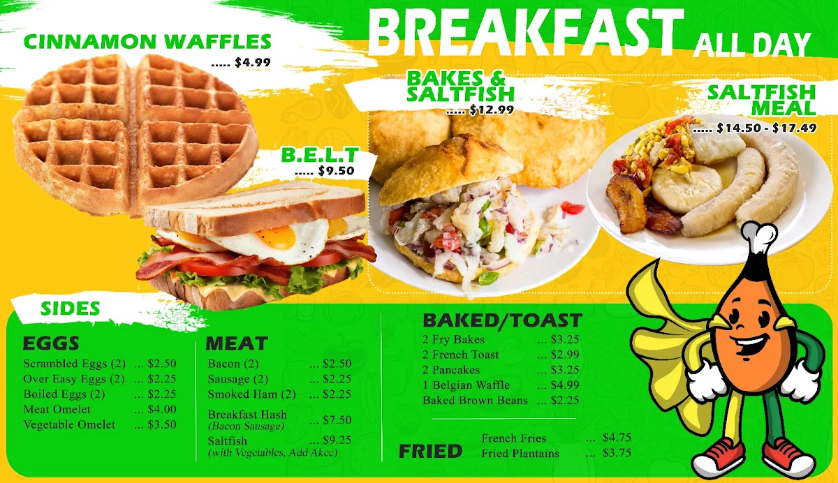 Menu, Carib Dish
