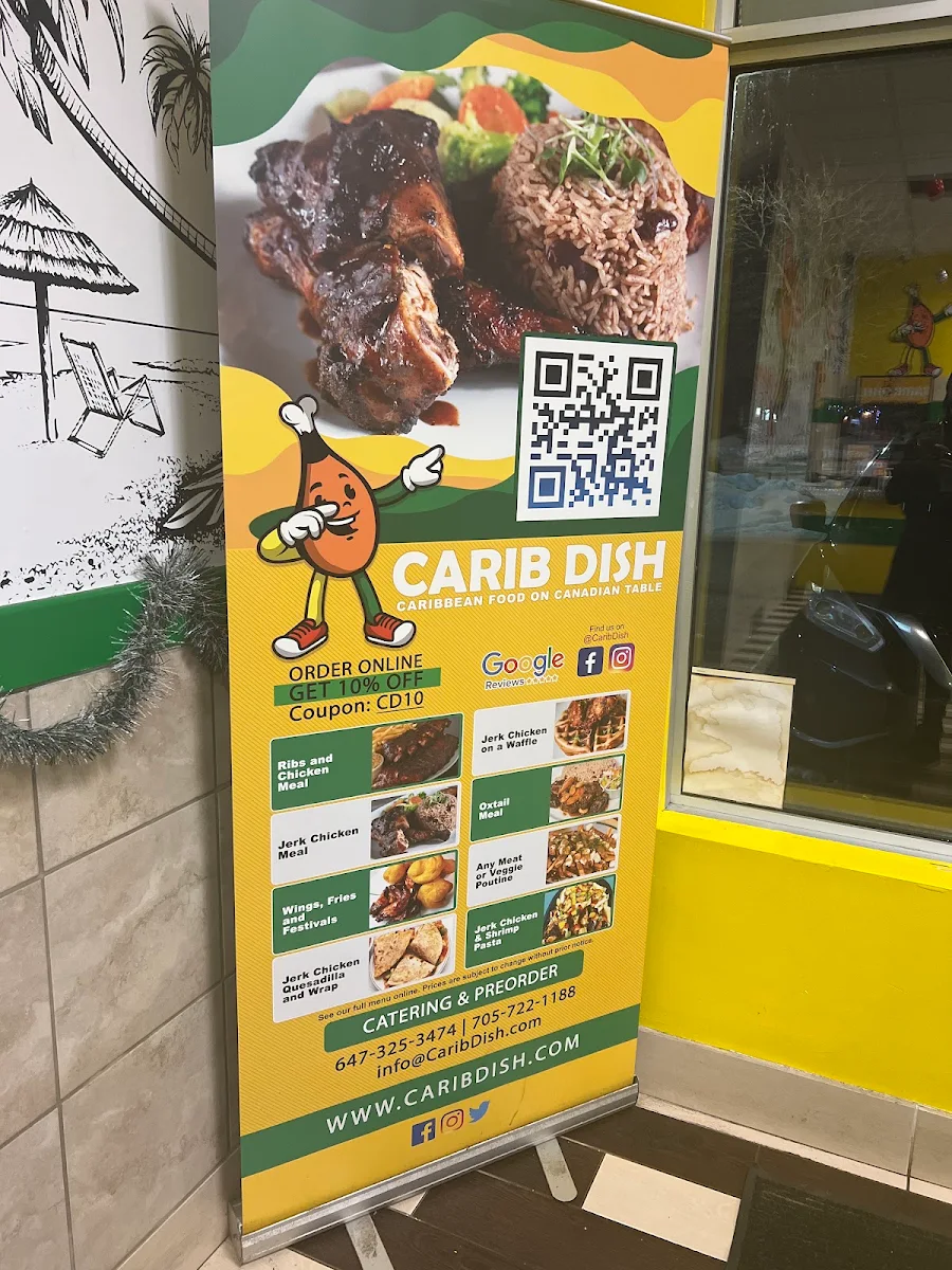 Menu, Carib Dish