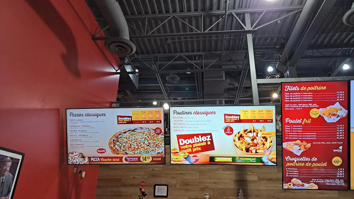 Menu, Chez Louis poulet et pizza