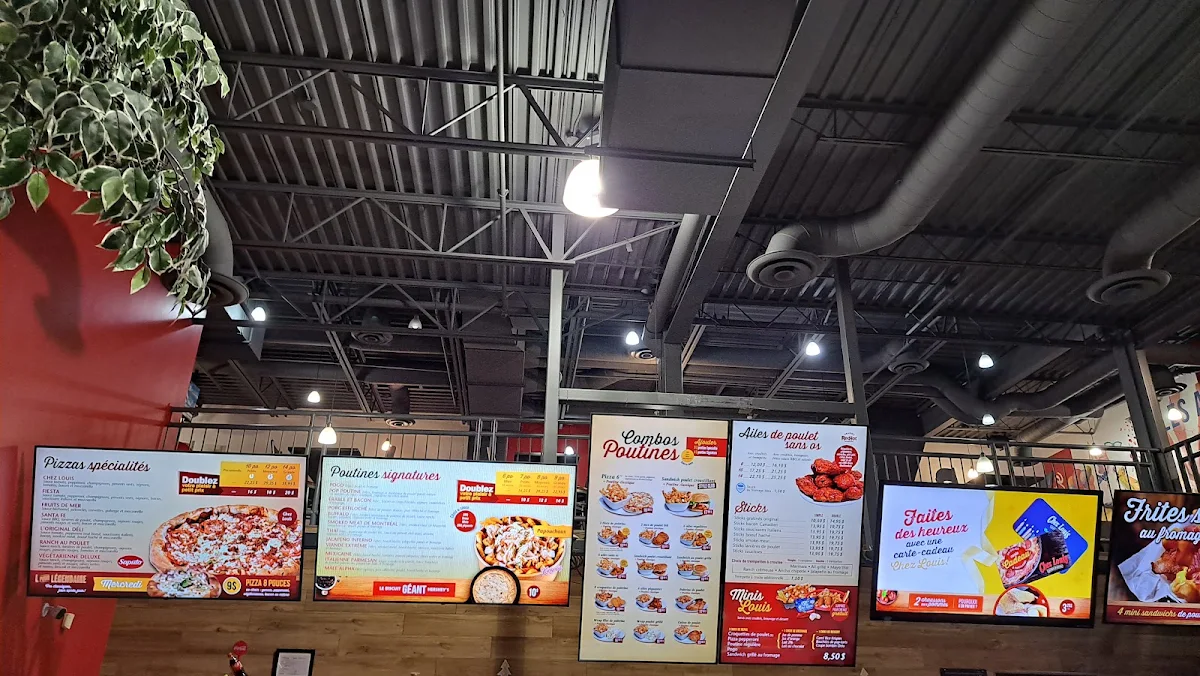 Menu, Chez Louis poulet et pizza