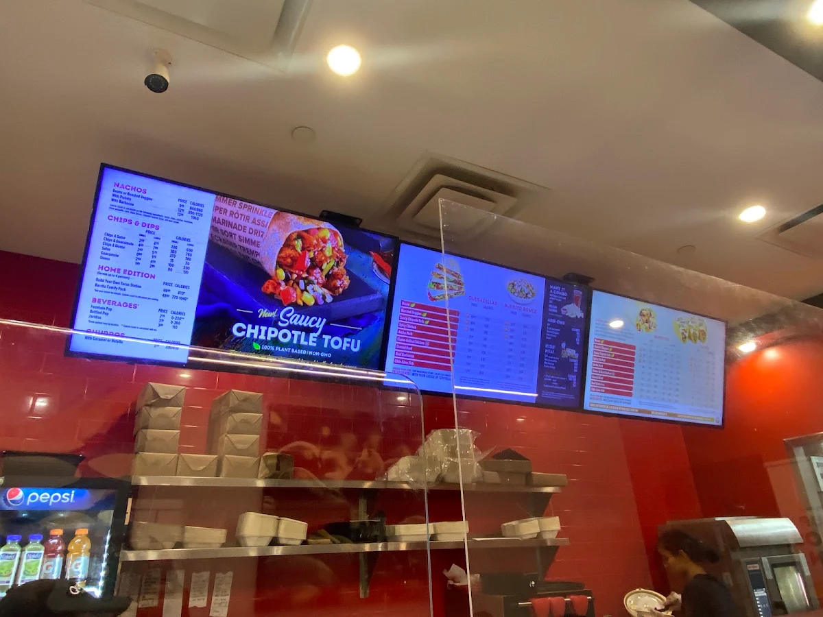 Menu, Quesada Burritos & Tacos