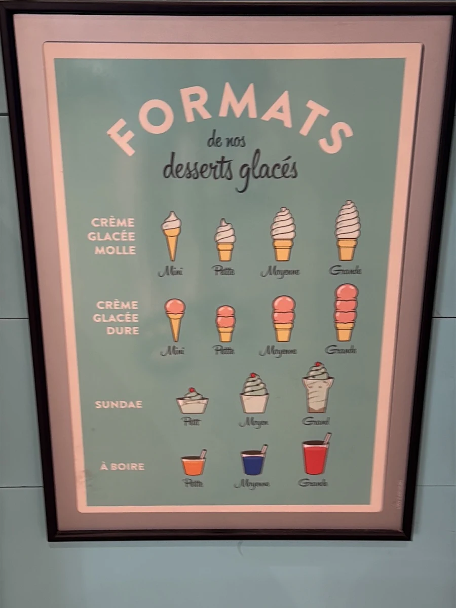 Menu, Fromagerie Victoria