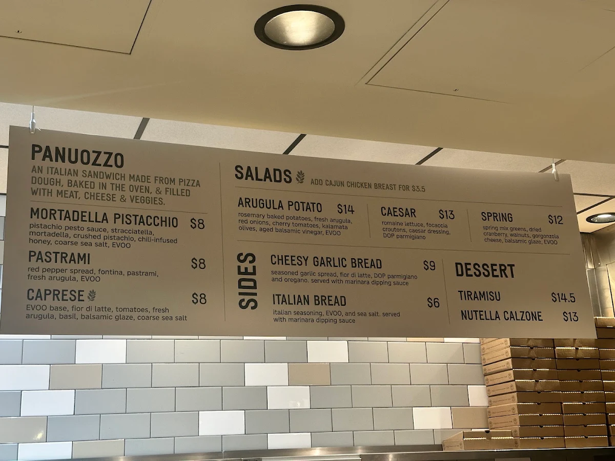 Menu, Pizza Rubato Napoletana