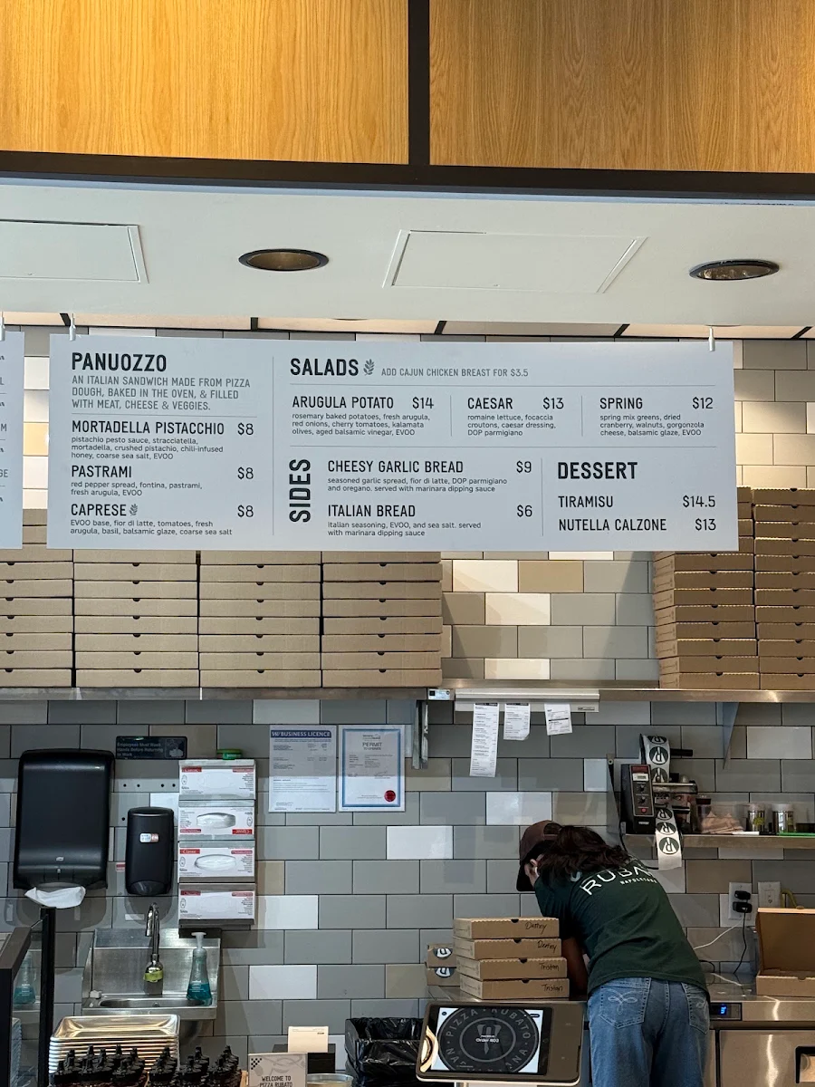 Menu, Pizza Rubato Napoletana