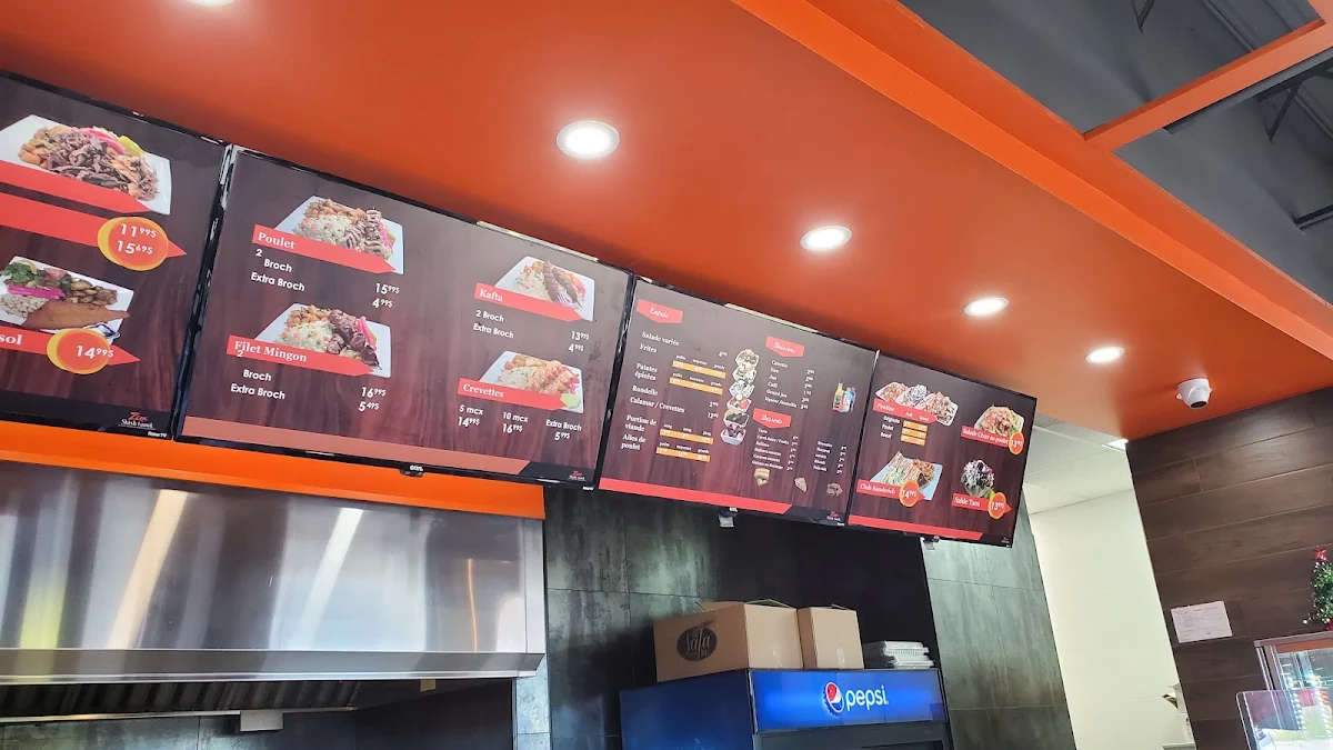 Menu, Zone Shish Taouk