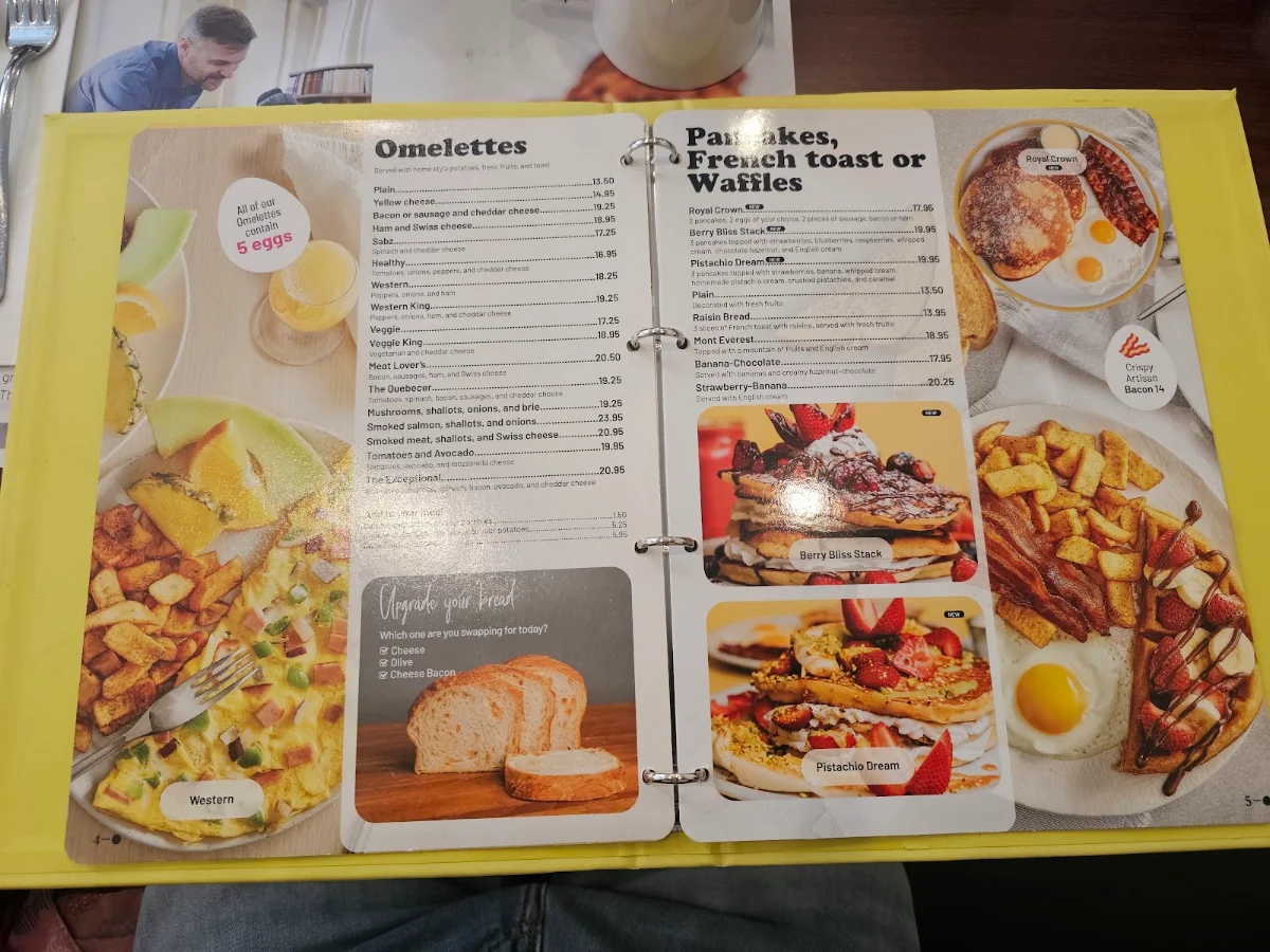 Menu, Coco Frutti Whitby