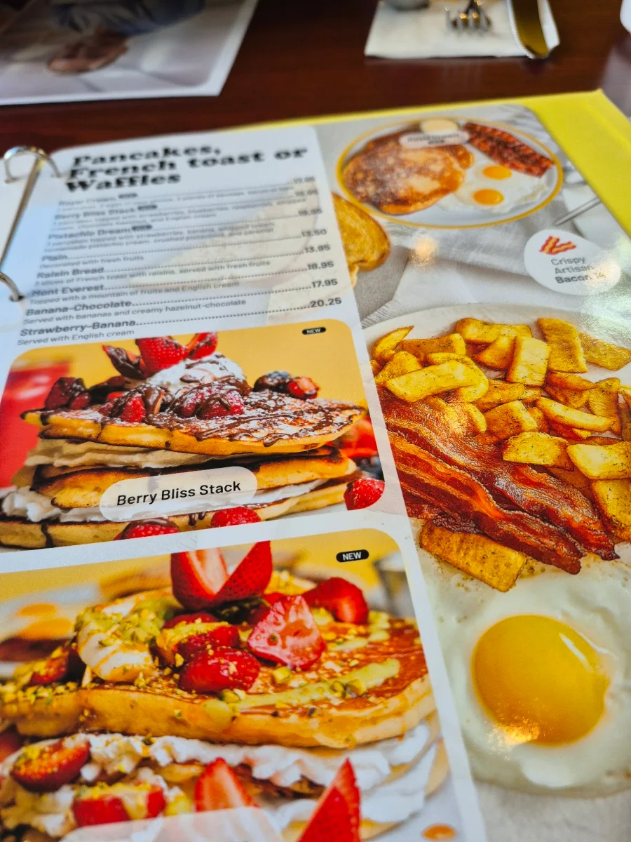 Menu, Coco Frutti Whitby