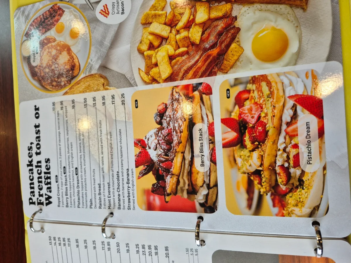 Menu, Coco Frutti Whitby