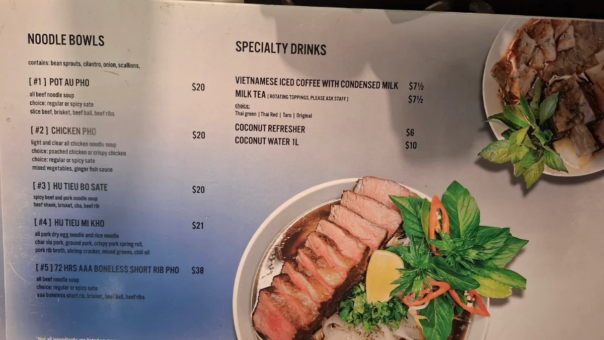 Menu, First Street Market: Food Hall & Bar