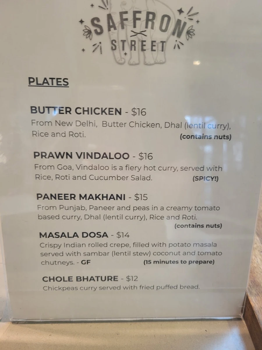 Menu, First Street Market: Food Hall & Bar