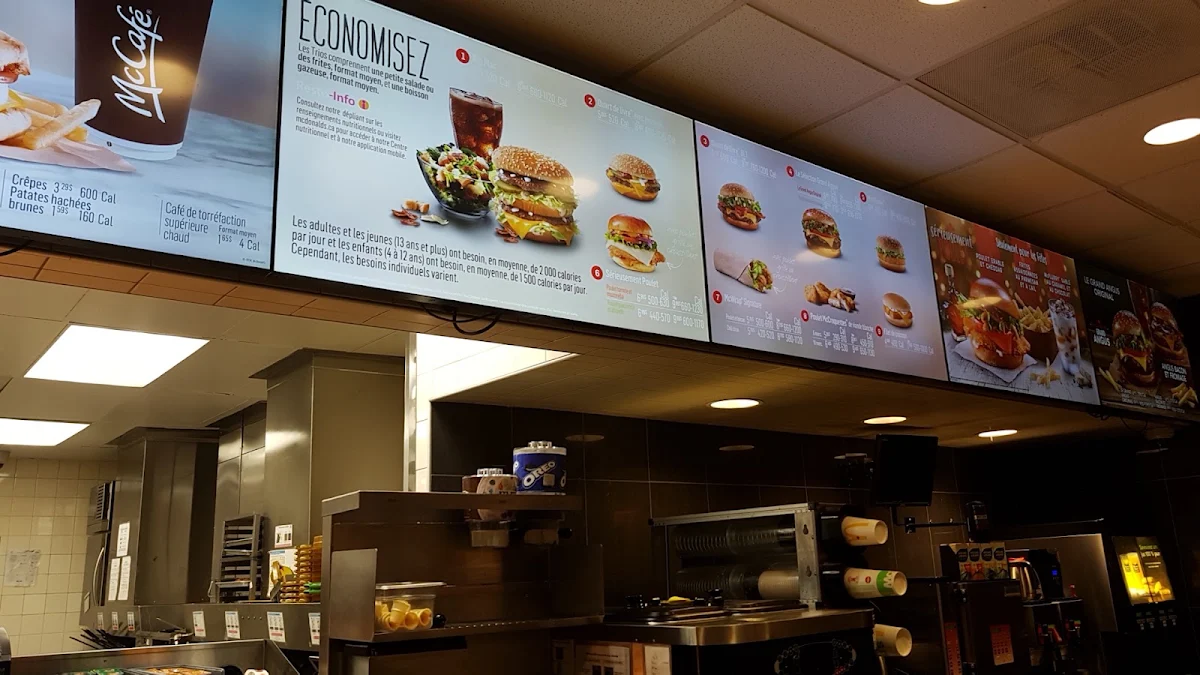 Menu, McDonald's