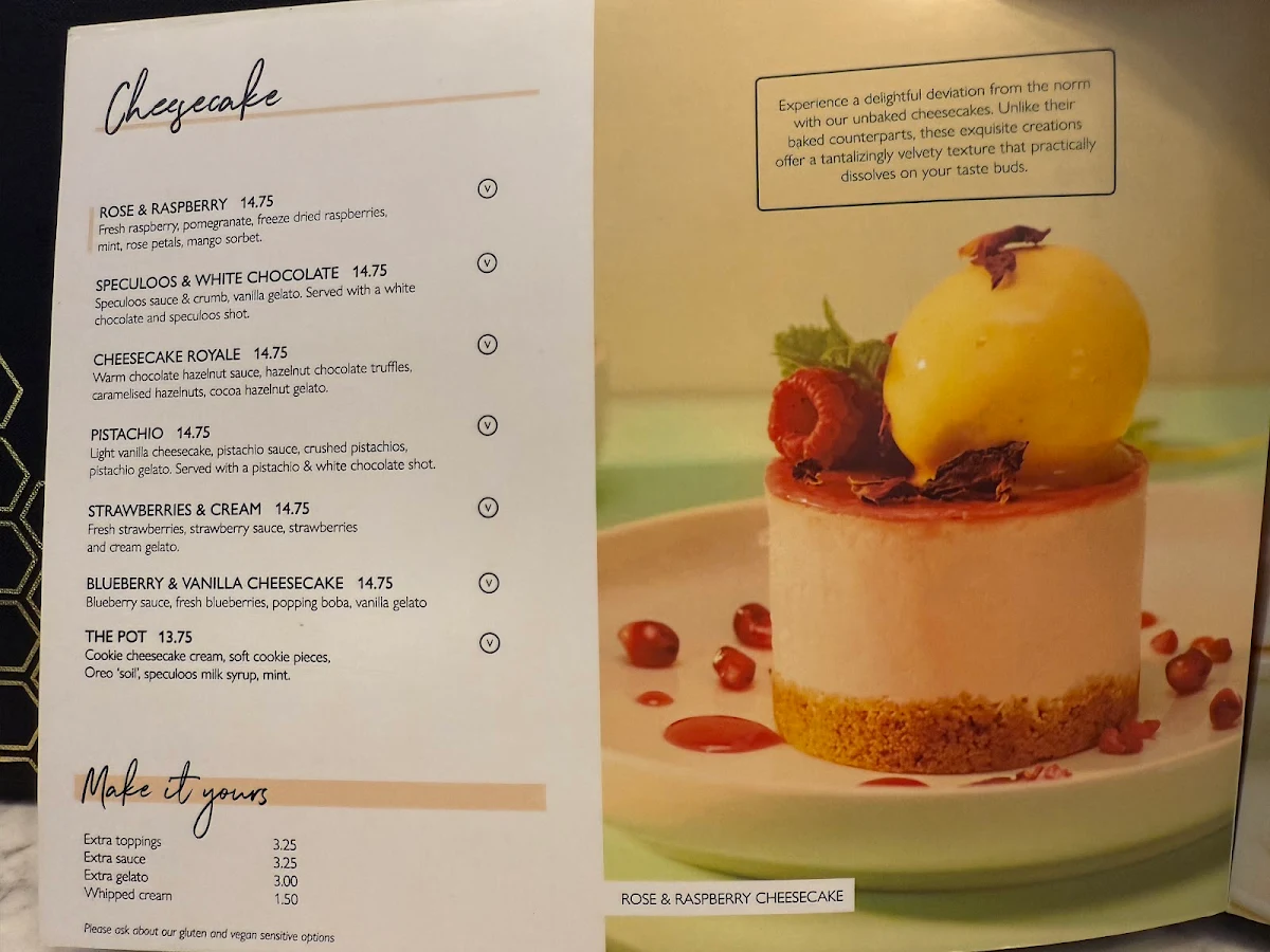 Menu, Heavenly Desserts - Mississauga