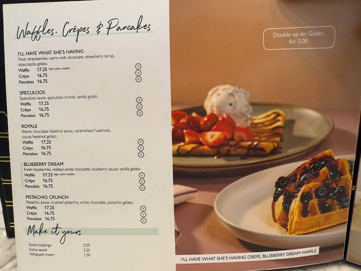 Menu, Heavenly Desserts - Mississauga