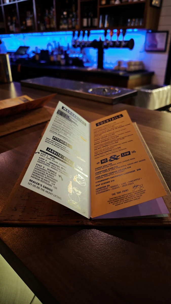 Menu, The Mule St. Catharines