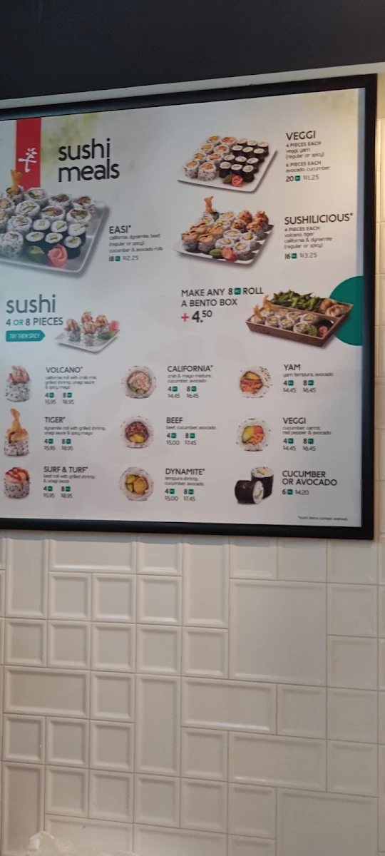 Menu, Edo Japan