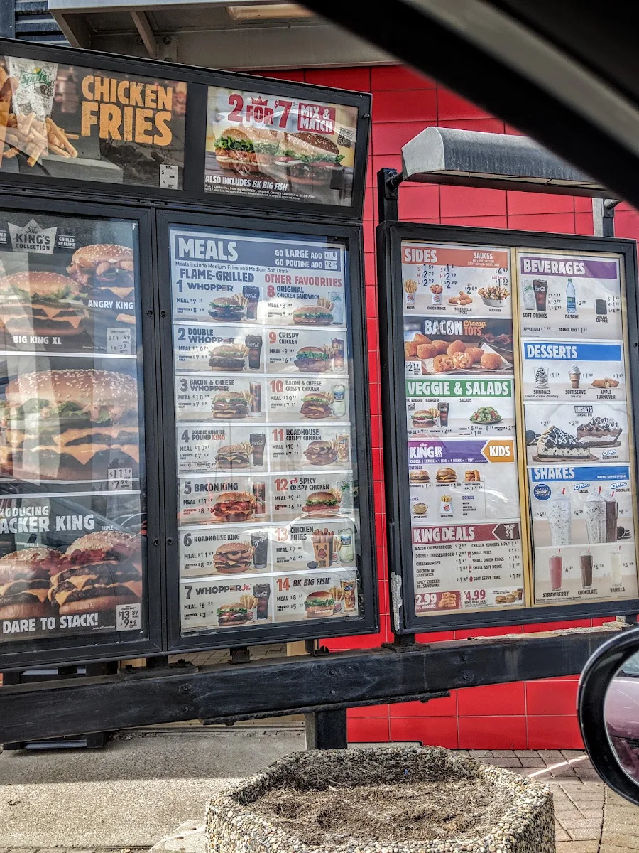 Menu, Burger King