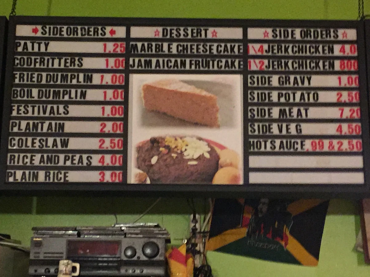 Menu, The Caribbean DutchPot