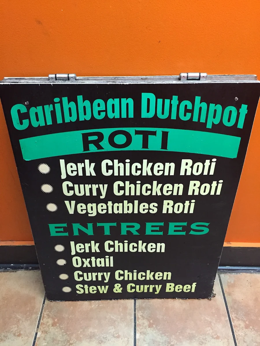 Menu, The Caribbean DutchPot