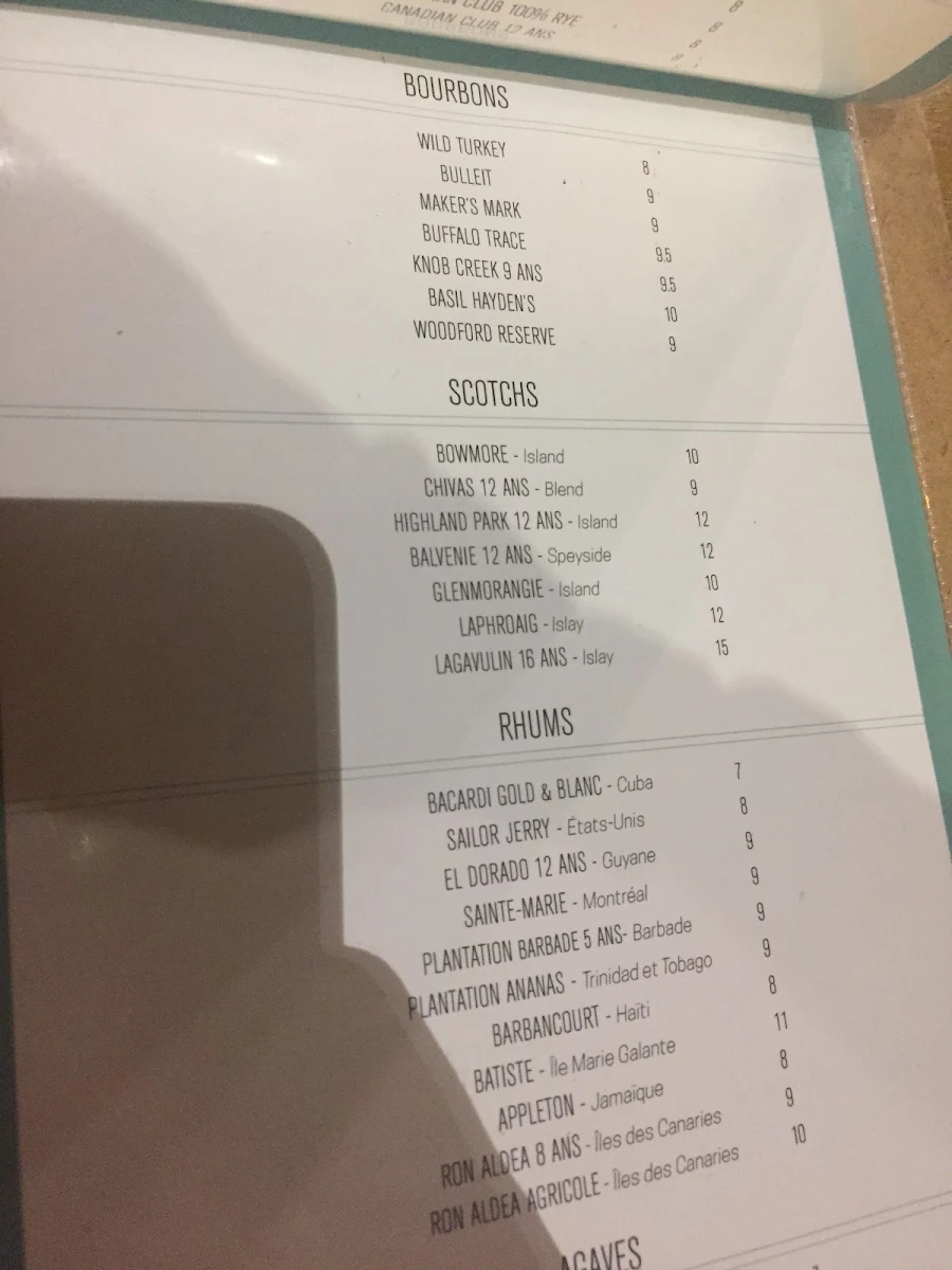 Menu, Ping Pong Club