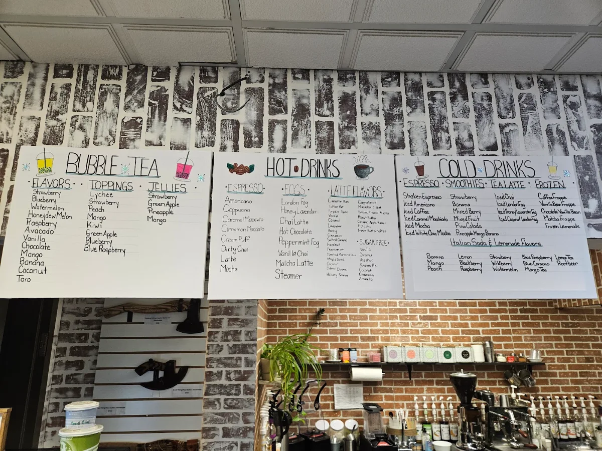 Menu, Fresh Inspirations Coffee Bar
