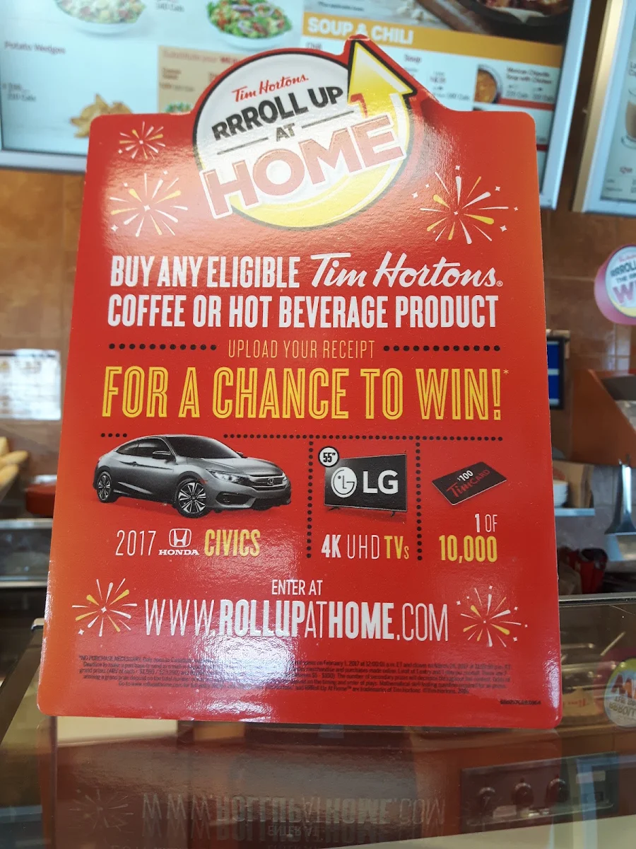 Menu, Tim Hortons