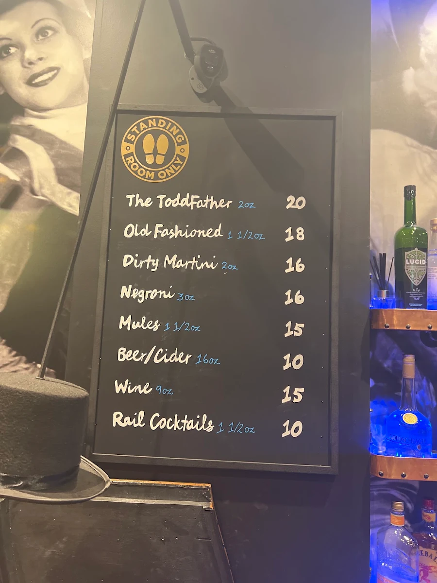Menu, Standing Room Only