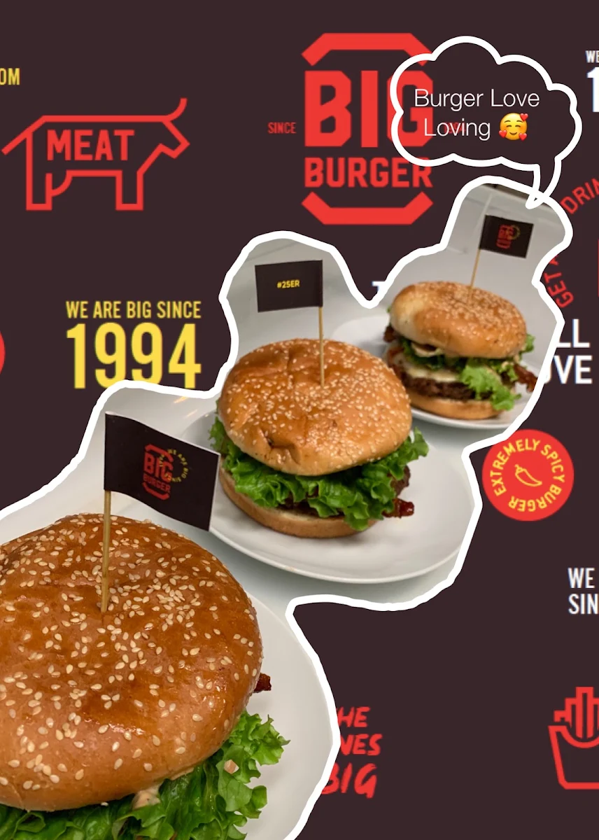 Menu, Big Burger