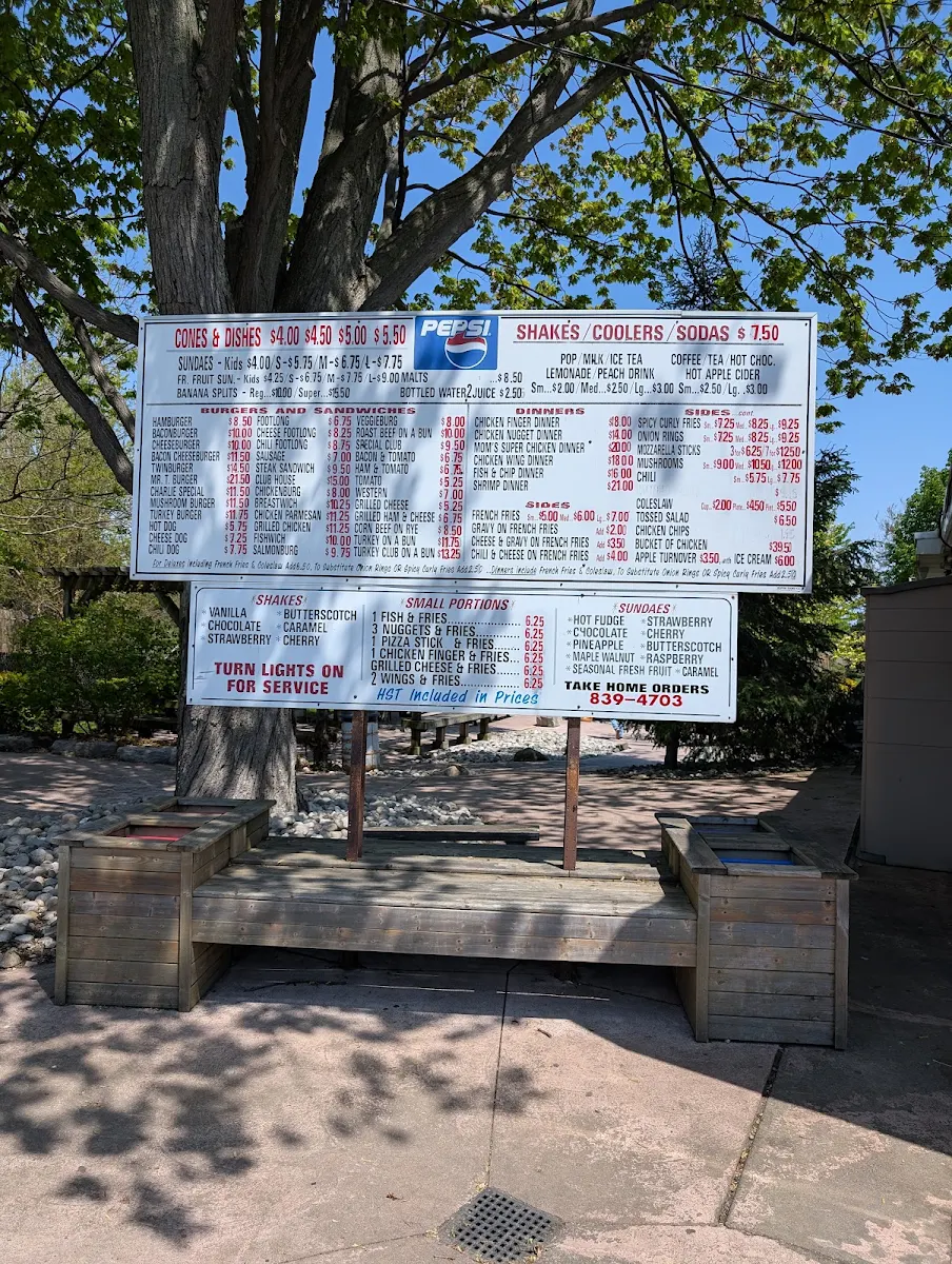 Menu, Dairy Freez